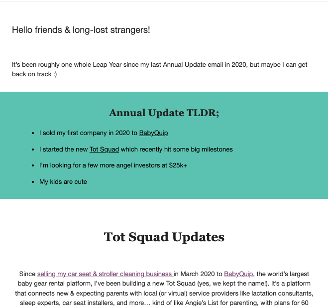 Jen Saxton Leap Year Email